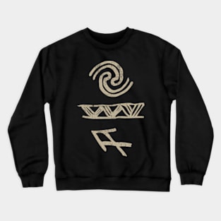 Ancient Hawaiian Symbols 1 By Buck Crewneck Sweatshirt